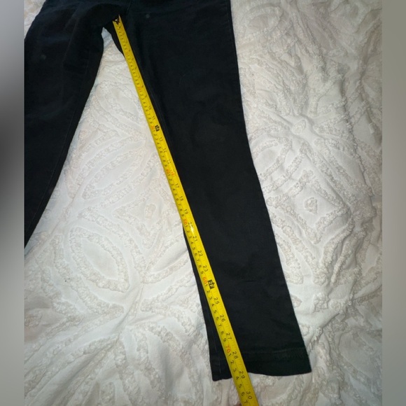 Faded Glory Stretch Denim Jeggings Black Legging Skinny Pants Sz 10 - Picture 4 of 7